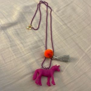 Crewcuts girl unicorn necklace